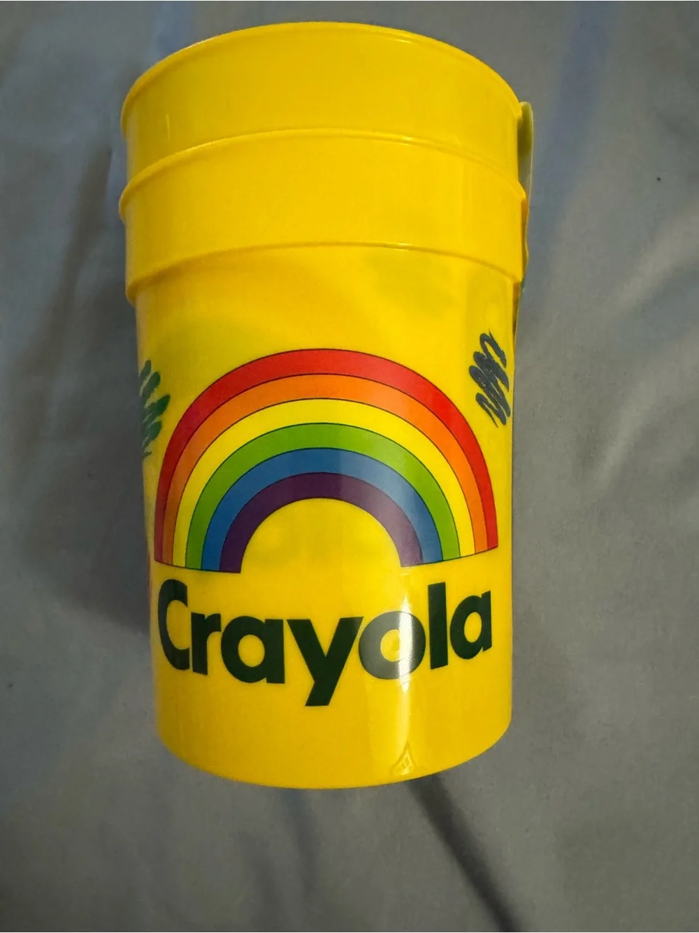 Crayola Yellow Rainbow Party Cup with Multicolor Arc